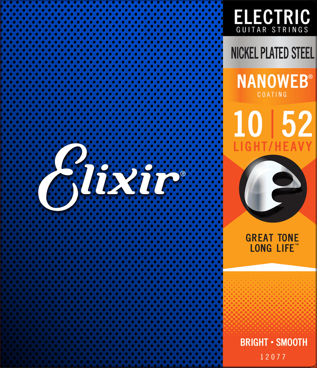 Elixir Nanoweb Guitar Strings (Light Heavy 10-52)