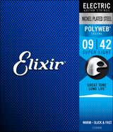 Elixir Polyweb Guitar Strings (Super Light 09-42)
