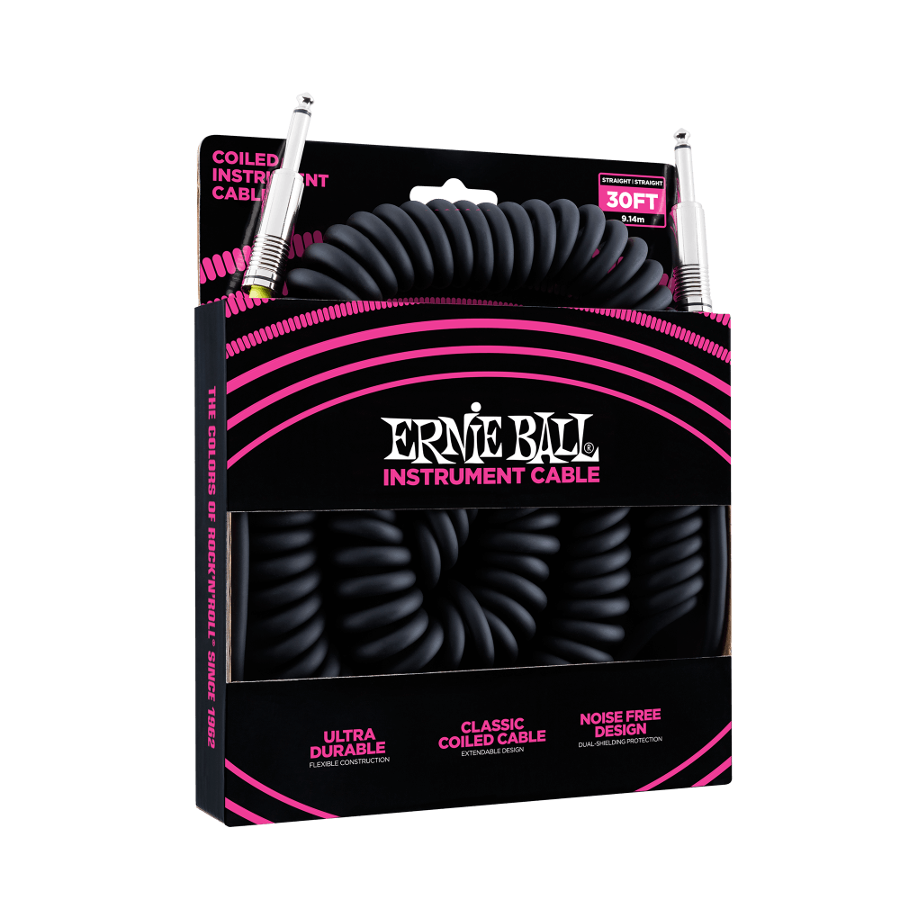 Ernie Ball 6044 Cavo per Chitarre (Nero, 9m)