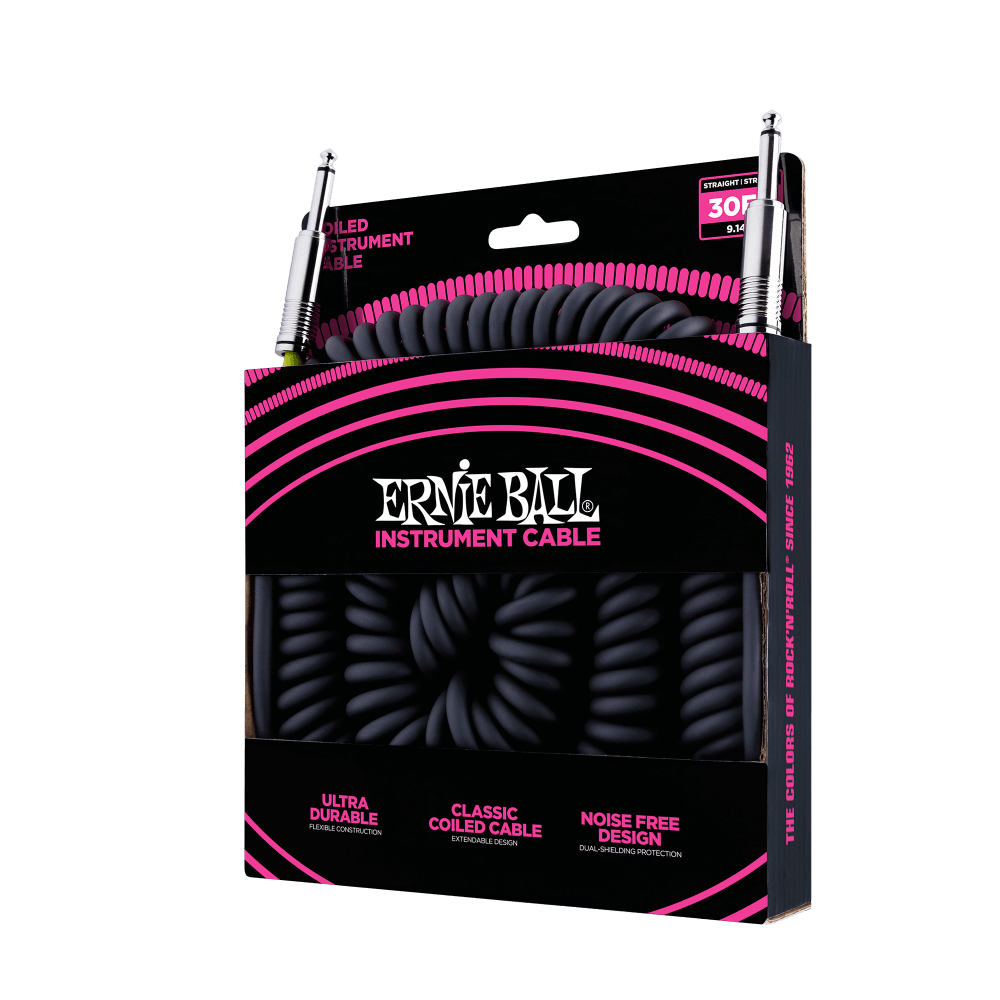 Ernie Ball 6044 Cavo per Chitarre (Nero, 9m)
