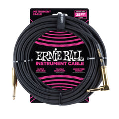 Ernie Ball 6058 Cavo per Chitarre (Nero, 7,5m)