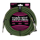Ernie Ball 6066 Cavo per Chitarre (Nero, Verde, 7,5m)