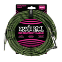 Ernie Ball 6077 Cavo per Chitarre (Nero, Verde, 3m)