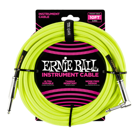 Ernie Ball 6080 Cavo per Chitarre (Giallo, 3m)