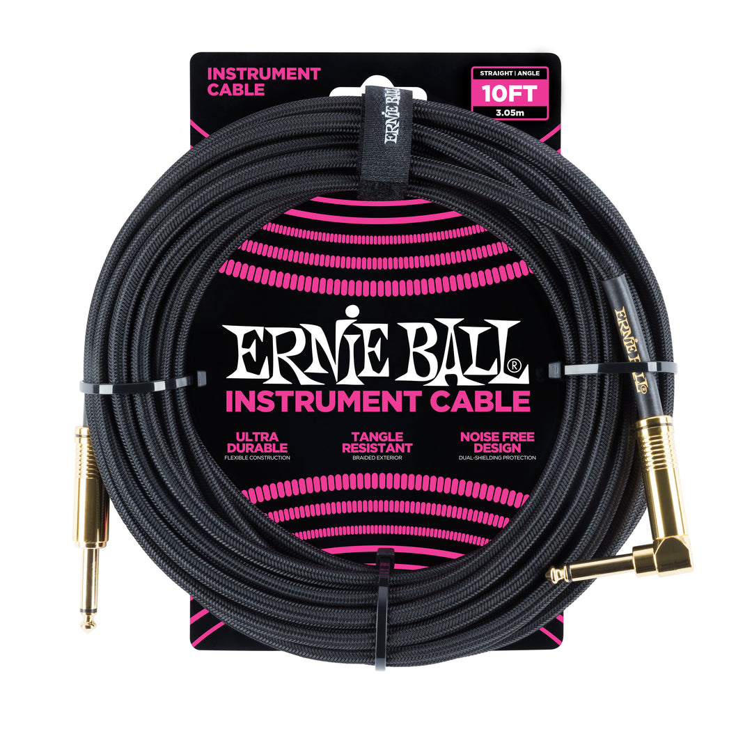 Ernie Ball 6081 Cavo per Chitarre (Nero, 3m)