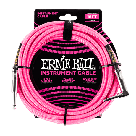 Ernie Ball 6083 Cavo per Chitarre (Rosa, 5,4m)