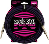Ernie Ball 6395 Cavo per strumenti 5,4 M (18 ft) - Black & Pur