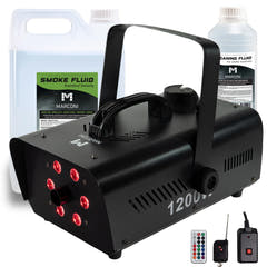 Marconi 1200W 6 LED Macchina del Fumo Bundle
