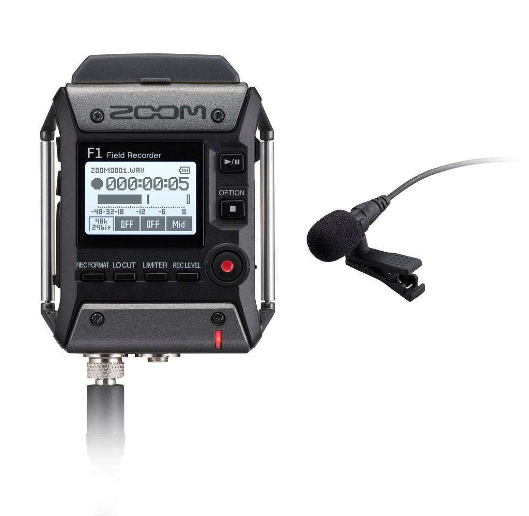 Zoom F1-LP Registratore da Campo + Microfono Lavalier