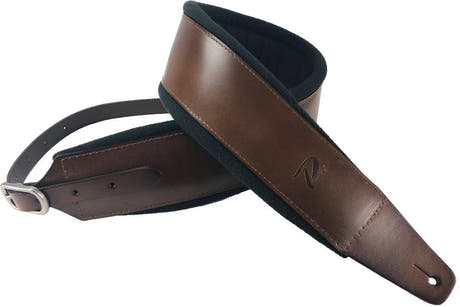 Profile FPB02 Pro Tracolla per Chitarre in pelle italiana - Dark Tan