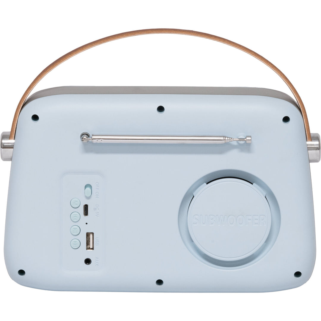Madison Retro Radio con Bluetooth, FM e DAB (Azzurro Chiaro)