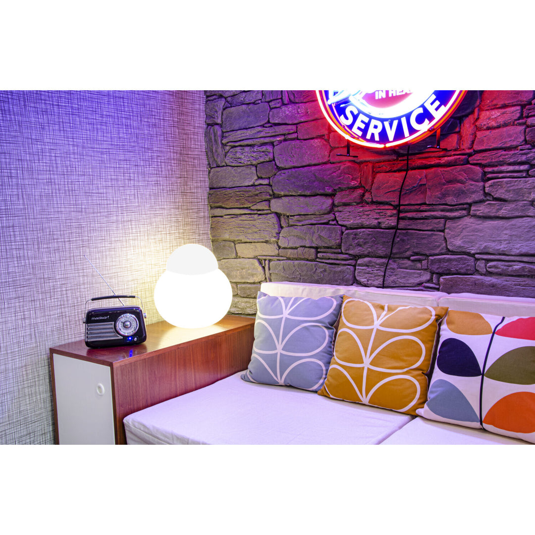 Madison Retro Radio con Bluetooth e FM (Nero)