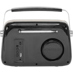 Madison Retro Radio con Bluetooth, FM e DAB (Nero)