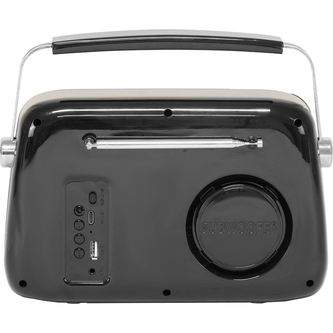 Madison Retro Radio con Bluetooth, FM e DAB (Nero)