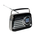Madison Retro Radio con Bluetooth, FM e DAB (Nero)