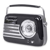 Madison Retro Radio con Bluetooth e FM (Nero)