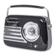 Madison Retro Radio con Bluetooth e FM (Nero)
