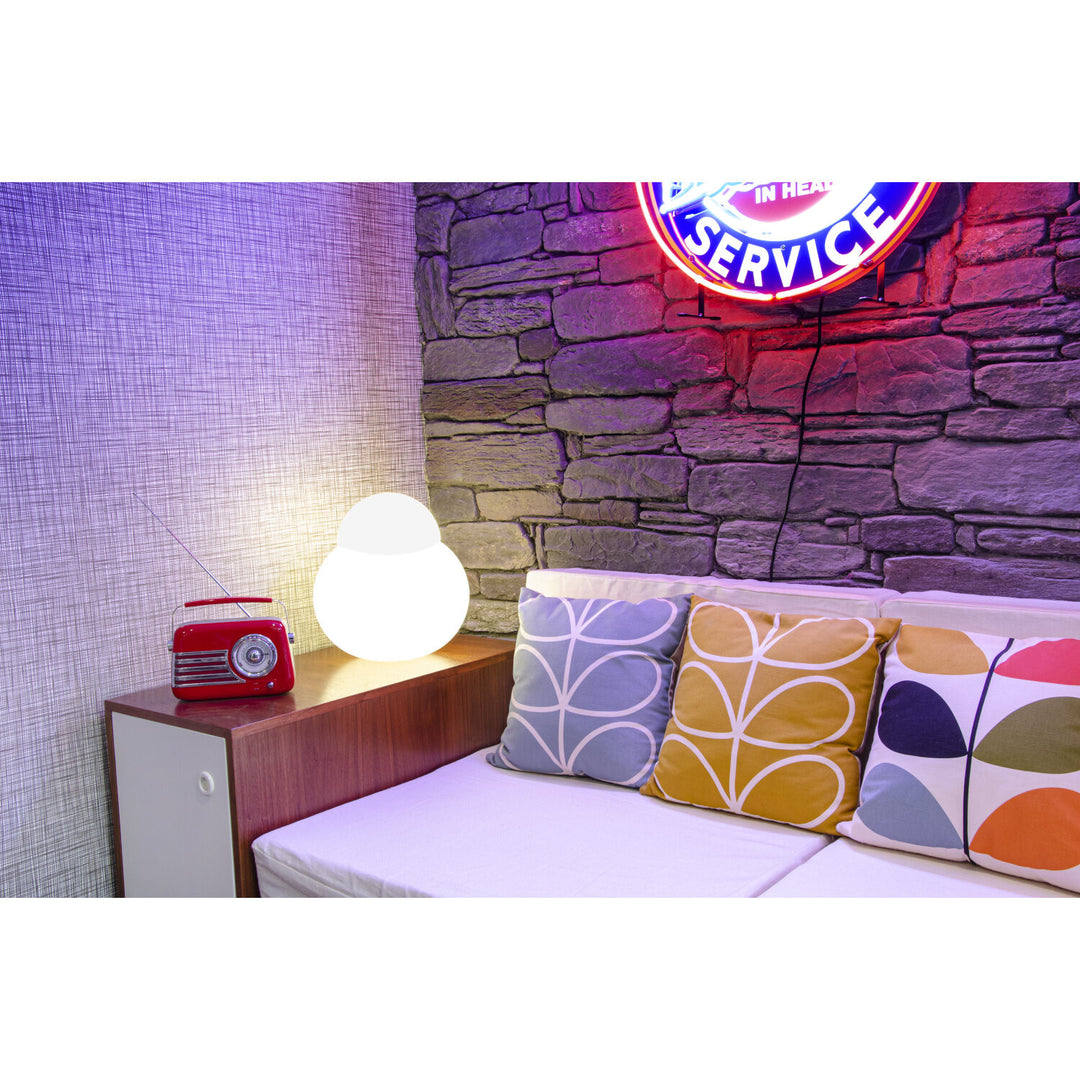 Madison Retro Radio con Bluetooth e FM (Rosso)