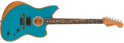 Fender American Acoustasonic Jazzmaster Chitarra elettrica (Ocean Turquoise)