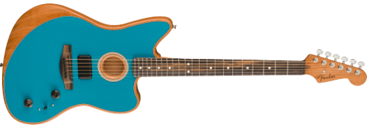 Fender American Acoustasonic Jazzmaster Chitarra elettrica (Ocean Turquoise)