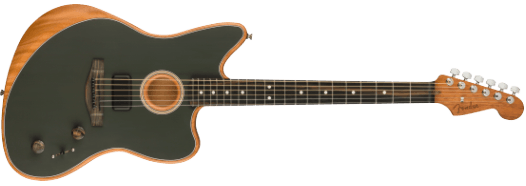 Fender American Acoustasonic Jazzmaster Chitarra elettrica (Tungsten)