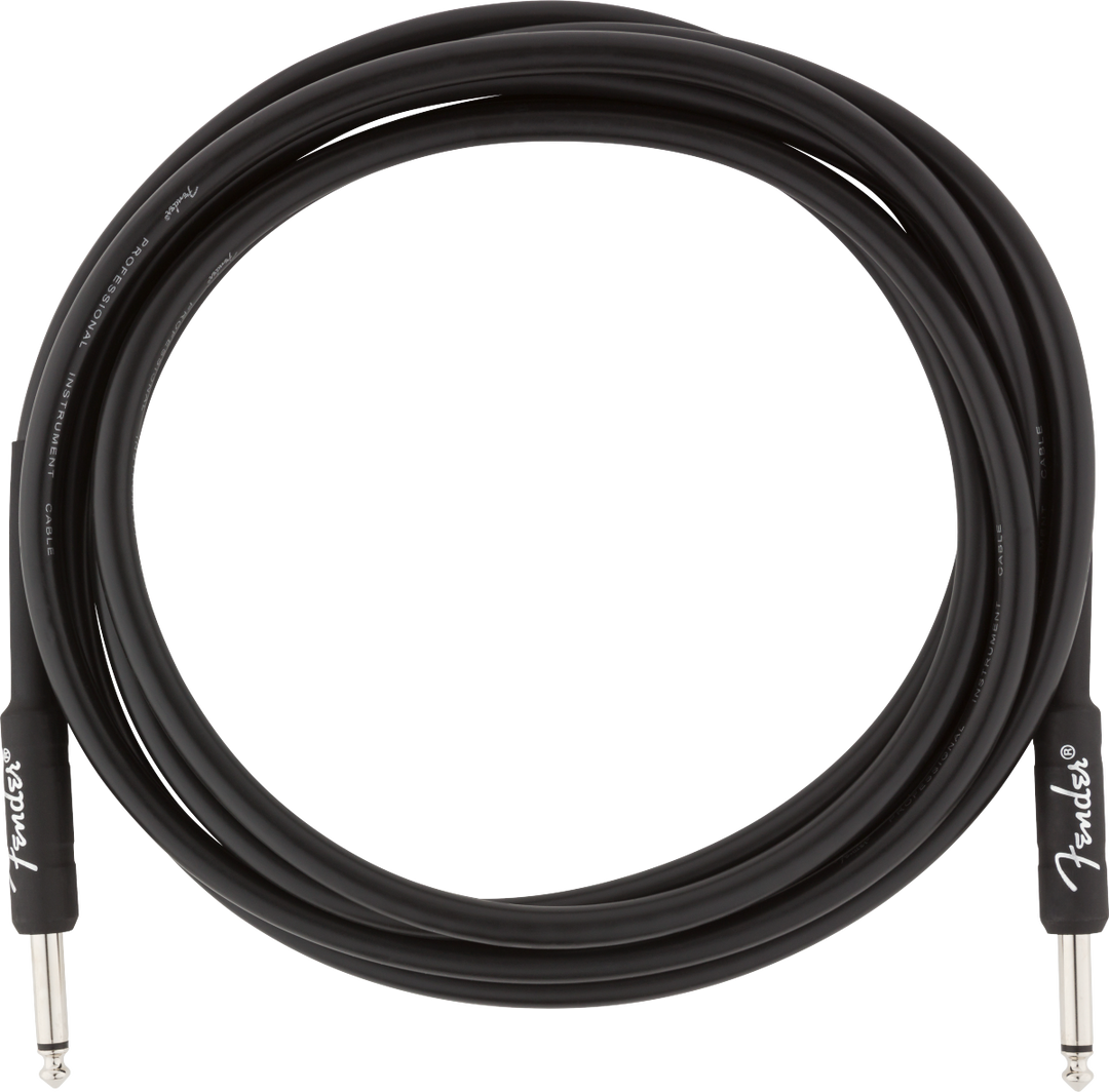 Fender Professional Cavo per Chitarre (Nero, 3m)