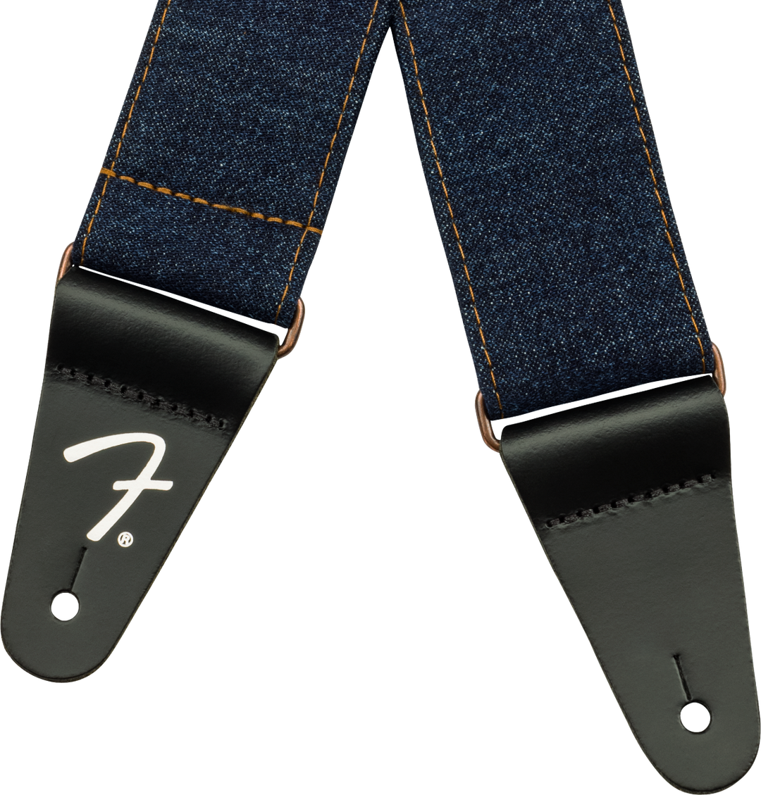 Fender x Wrangler Denim Tracolla per Chitarra (Dark Indigo, 2")