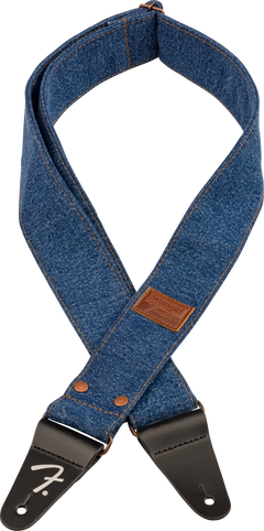 Fender x Wrangler Denim Tracolla per Chitarra (Indigo, 2")