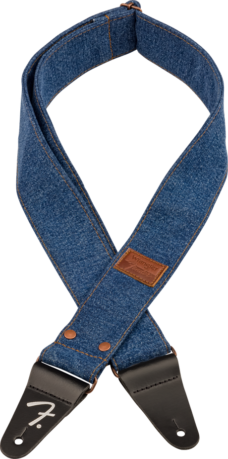 Fender x Wrangler Denim Tracolla per Chitarra (Indigo, 2")