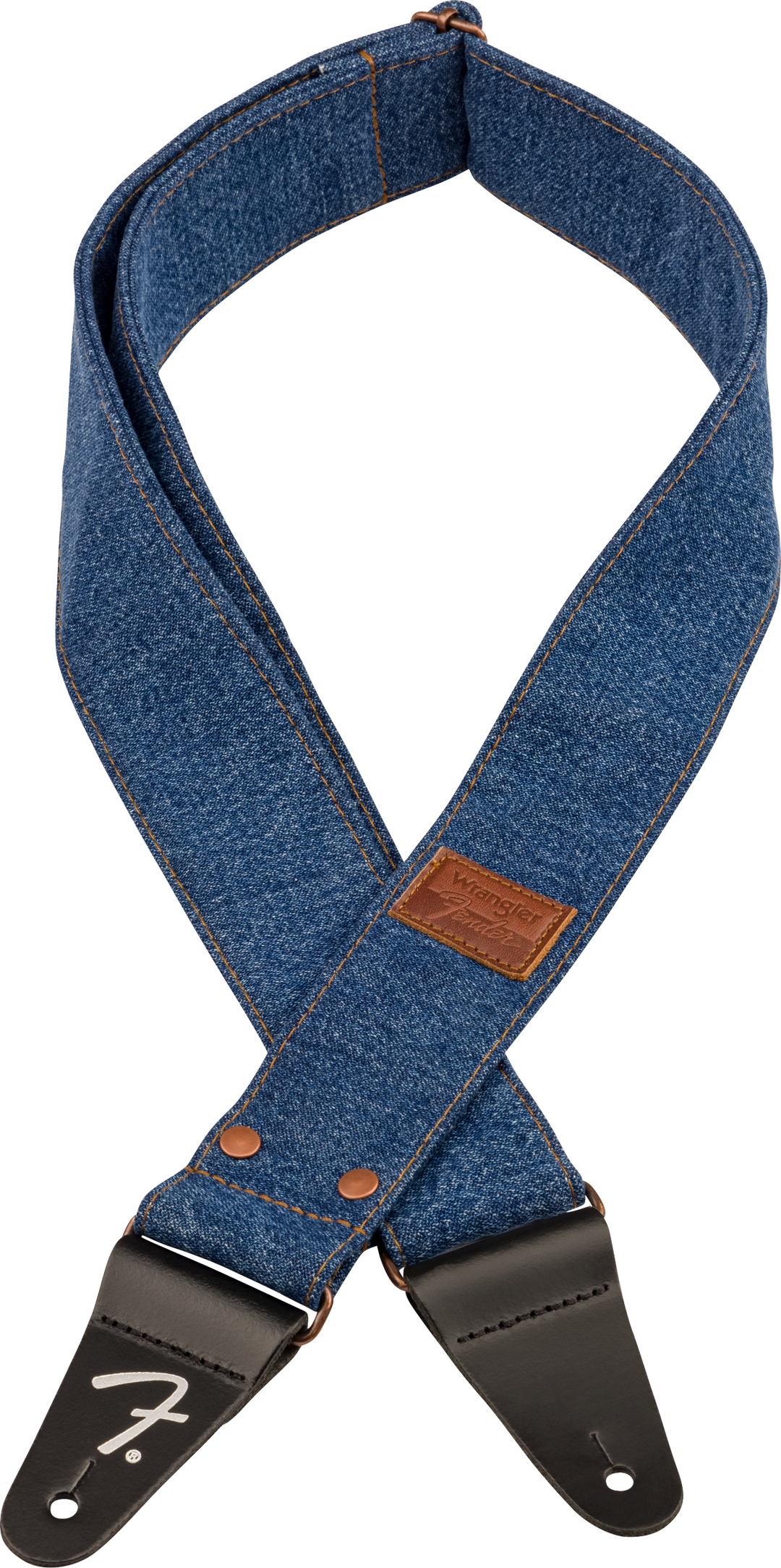 Fender x Wrangler Denim Tracolla per Chitarra (Indigo, 2")