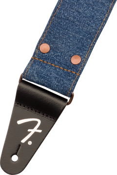 Fender x Wrangler Denim Tracolla per Chitarra (Indigo, 2")