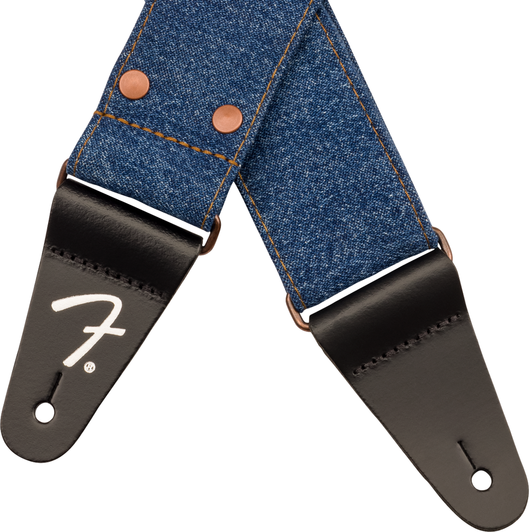 Fender x Wrangler Denim Tracolla per Chitarra (Indigo, 2")
