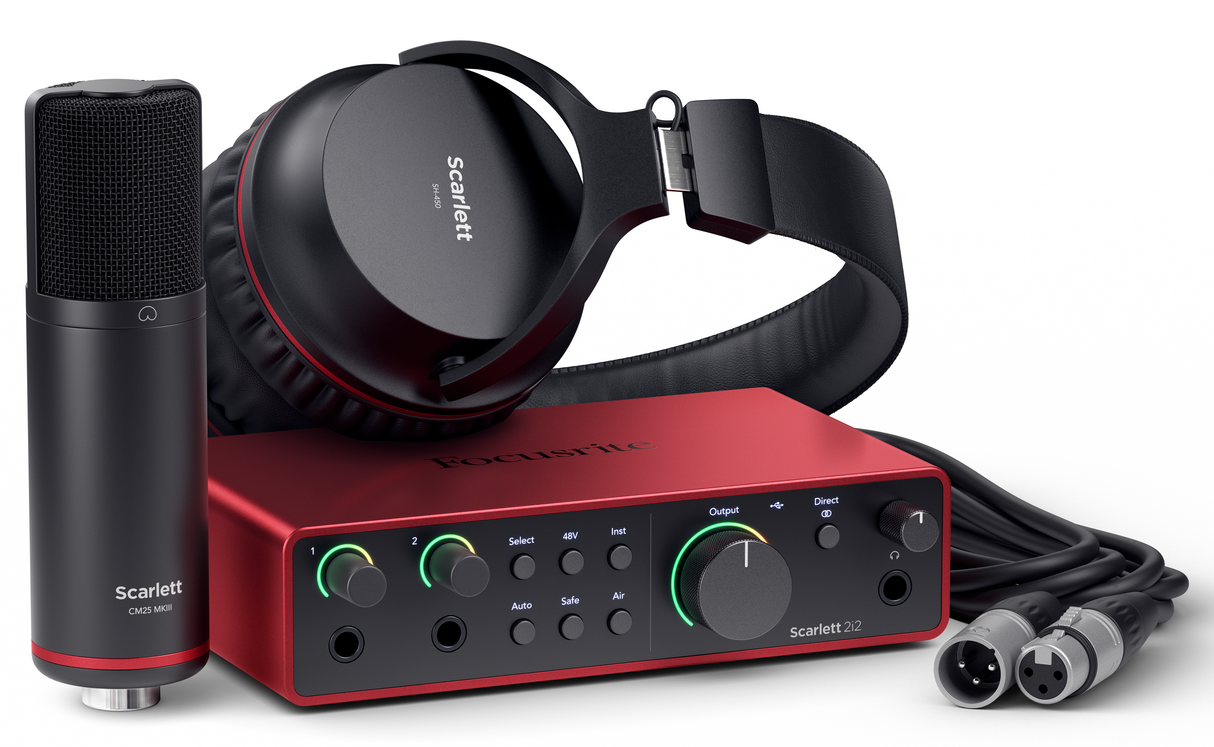 Focusrite Scarlett 2i2 Studio 4th Gen Pacchetto Schede Audio