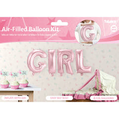 Palloncino di Folia Baby "Girl" (Rosa)