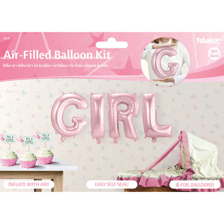 Palloncino di Folia Baby "Girl" (Rosa)