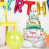 Foil balloon 'Happy Birthday! Cake (72 cm)