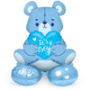 Foil Balloon With Base Bear 'It's a Boy' Blue (61 cm)