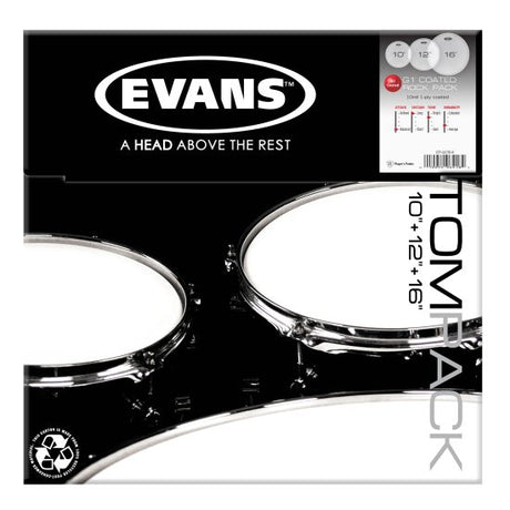 Evans G1 Leather Pack Standard Coated - 12", 13", 16"