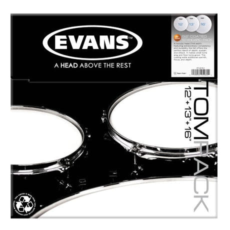Evans G2 Skin Pack Standard Set Coated - 12", 13", 16"