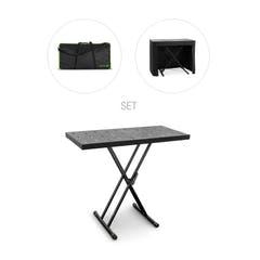 Gravity KSX 2 RD SÆT 1 - Supporto per tastiera a forma di X con doppio sostegno e piano di appoggio, set 1