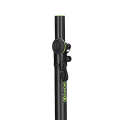 Gravity LS 431 C B - Supporto per luci e altoparlanti con base in acciaio compatta e quadrata e possibilità di montaggio decentrato