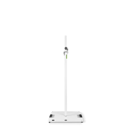 Gravity LS 431 W - Supporto per luci con base quadrata in acciaio e possibilità di montaggio eccentrico