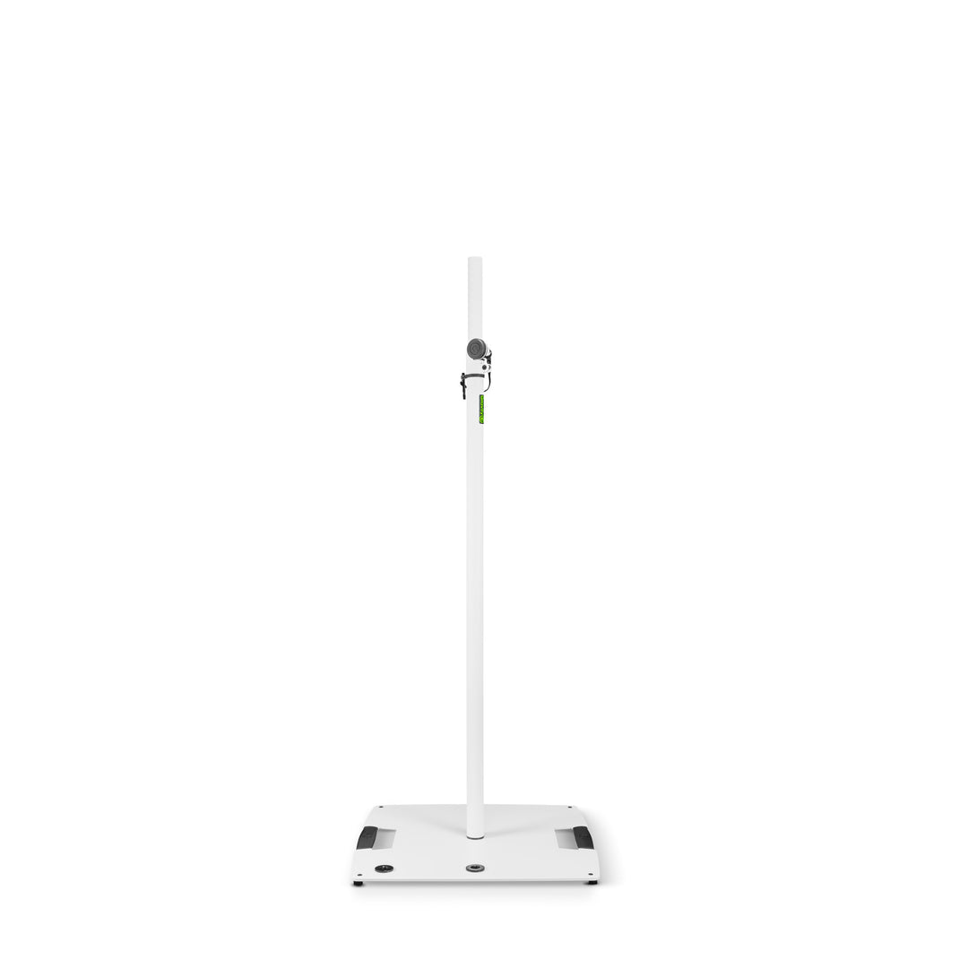 Gravity LS 431 W - Supporto per luci con base quadrata in acciaio e possibilità di montaggio eccentrico
