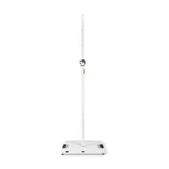 Gravity LS 431 W - Supporto per luci con base quadrata in acciaio e possibilità di montaggio eccentrico