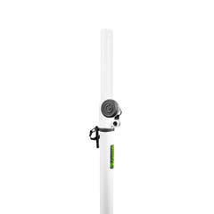 Gravity LS 431 W - Supporto per luci con base quadrata in acciaio e possibilità di montaggio eccentrico