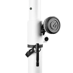 Gravity LS 431 W - Supporto per luci con base quadrata in acciaio e possibilità di montaggio eccentrico