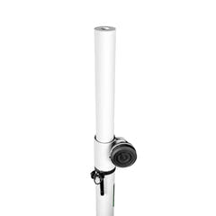 Gravity LS 431 W - Supporto per luci con base quadrata in acciaio e possibilità di montaggio eccentrico