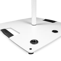 Gravity LS 431 W - Supporto per luci con base quadrata in acciaio e possibilità di montaggio eccentrico