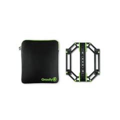 Gravity LTS 01 B SÆT 1 - Supporto regolabile per computer portatili e controller incl. custodia protettiva in neoprene