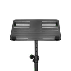 Gravity LTS T 02 B - Supporto universale per laptop con perni di sostegno regolabili e base in acciaio, nero